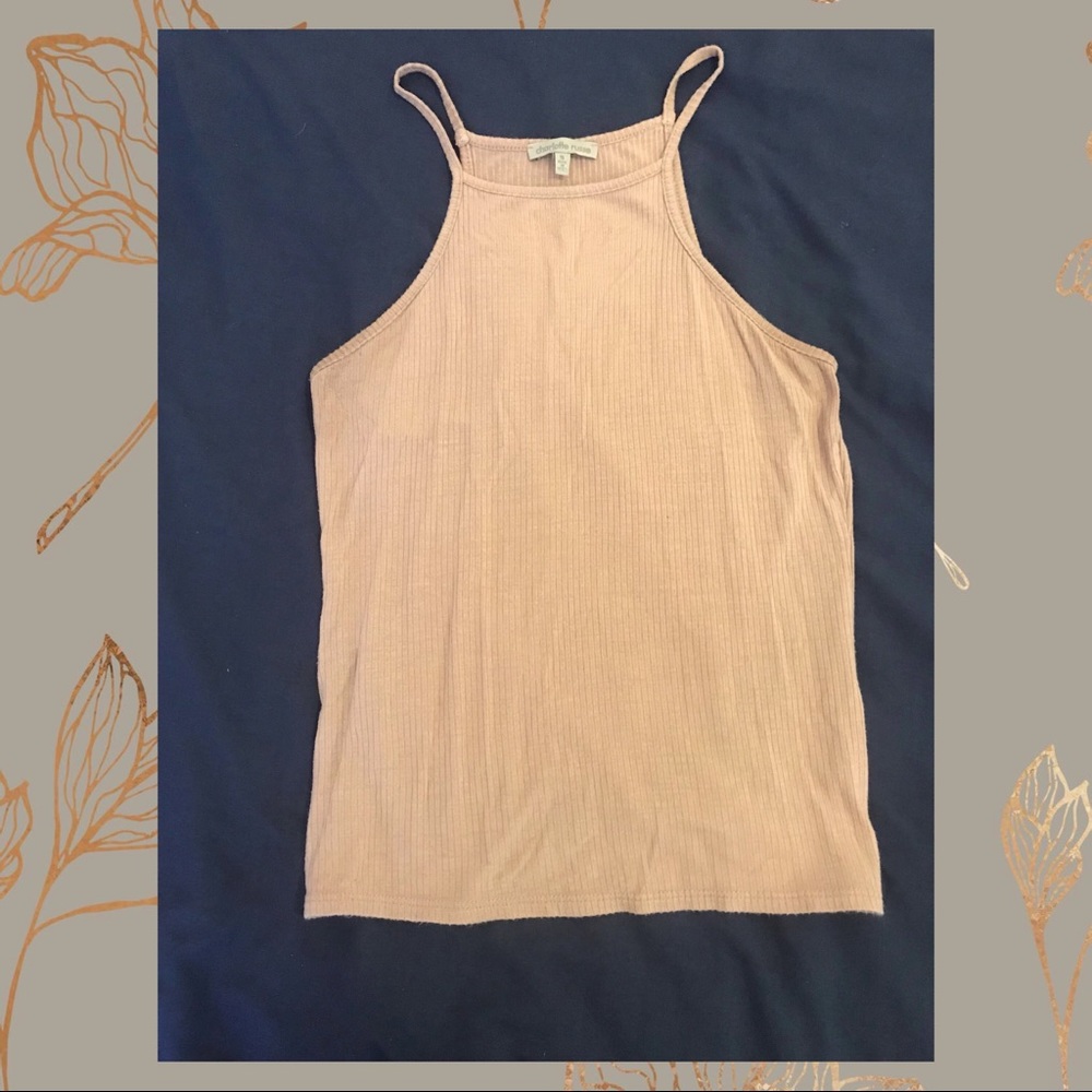 Fitted Ribbed High-Neck Tank Top - Picture 7 of 7